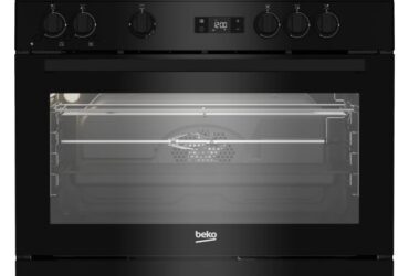 بوتجازبيكو غاز 90 سم 5 شعلة - أسود -60*90 حوامل زهر امان كامل/ ديجتال   BGGR11225GB