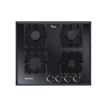 مسطح بلت إن غاز 60 سم زجاج أسود من يونيون إير