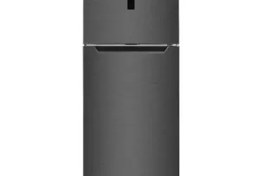 ثلاجة وايت ويل 430 لتر - بابين، فريزر علوي، تبريد هادئ،اسود