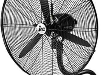 مروحة حائط جاك 26 بوصة – 3 سرعات، تصميم قابل للتعديل، 200 واط، لون أسود – موديل NGSF-013