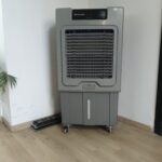 ⁦مبرد هواء 90 لتر متنقل من يونيون اير ديجتال برموت كنترول مع خزان ثلج علوي-لون فضي⁩ - الصورة ⁦3⁩