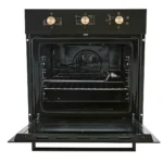 ⁦فرن بلت ان فريش، 60 سم، غاز، شواية كهربائية، باب هيدروليك،  - اسود⁩ - الصورة ⁦2⁩