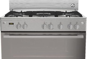 بوتجاز غاز زانوسي CoolMax ديجيتال، 5 شعلة، 90 سم، ستانلس ستيل - ZCG94396XB