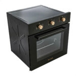 ⁦فرن بلت ان فريش، 60 سم، غاز، شواية كهربائية، باب هيدروليك،  - اسود⁩ - الصورة ⁦3⁩