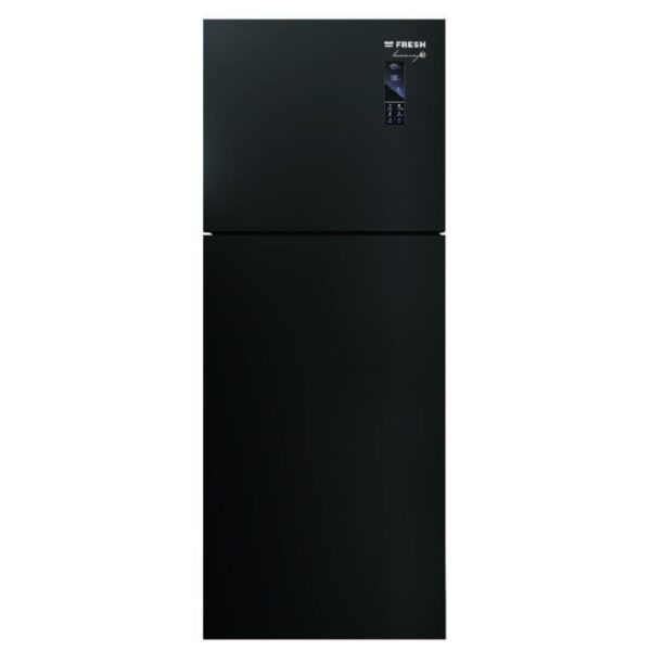 ثلاجه فريش 397 لتر هارمونى زجاج - أسود مرايا FNT-MR470 YGQB