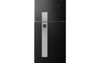 ثلاجة فريش زجاج ماكس سيلفر 397 لتر لاين سيلفر