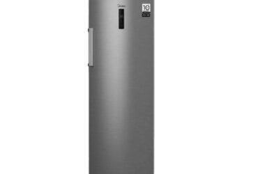 فريزر رأسي ميديا برو ستيل ، 8 درج شاشة ديجيتال ، موتور انفرتر ، سيلفر ، MDRU385FEN46