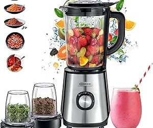 خلاط كهربائي بقدرة 1000 واط من كينوود سعة 2 لتر Blm45.720Ss اسود/فضي