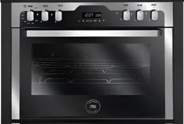 بوتجاز 5 شعلة 60*90 سم أمان كامل أسود زجاجى  يونيون اير C69GB1-1GC-383-ICPSF-1CH-PC-2W-AL