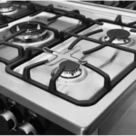 ⁦بوتجاز 5 شعلة امان فرن وشواية  حوامل زهر 60×80 سم بالمروحة أستانلس يونيون اير  جوستو ديجتال⁩ - الصورة ⁦2⁩