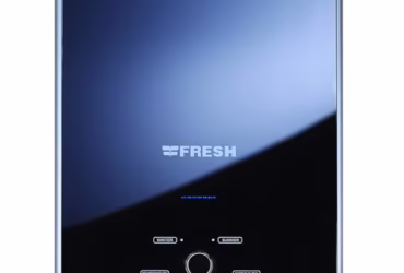 سخان غاز 6لتر فريش كريستال أسود غاز طبيعي مزود بادبتور رقم الموديلCrystal-6