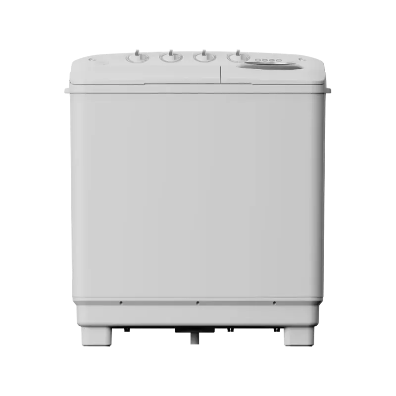 غسالة ميديا 12 كيلو حوضين مع هيكل مقاوم للصدأ - MTE02W120/W غسالة ميديا 12 كيلو