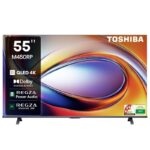 شاشة توشيبا 55 بوصة 4K QLED سمارت بصوت Dolby وVoice Control