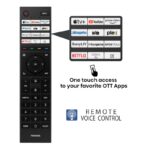 شاشة توشيبا 55 بوصة 4K QLED سمارت بصوت Dolby وVoice Control