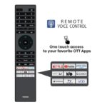 شاشة توشيبا 55 بوصة 4K QLED سمارت بصوت Dolby وVoice Control