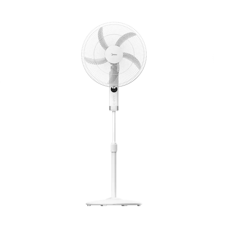 مروحة ستاند ميديا 18 بوصة بشبك معدني أبيض بريموت FS45-25MR-W مروحة ستاند ميديا 18 بوصة بريموت